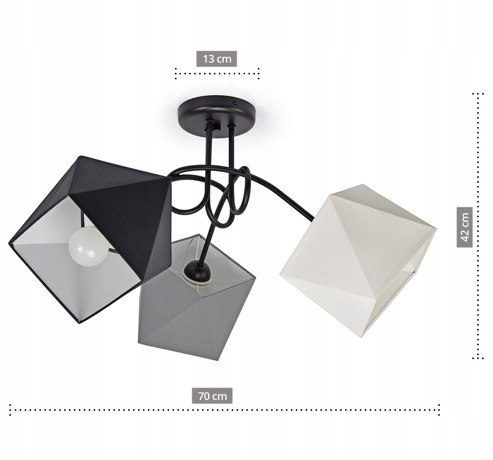 LAMPA WISZĄCA SUFITOWA ŻYRANDOL PLAFON DIAMENT LED Kod producenta 263-3