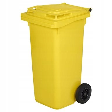 Pojemnik Kosz 120L Na Śmieci Odpady Żółty Ese