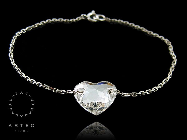

Bransoletka z kryształowym sercem Swarovski 1767