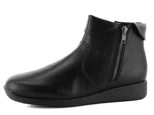 Rieker 94061-00 36 černé zateplené kotníkové boty Tex