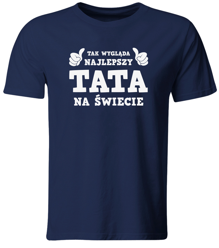 

Koszulka Najlepszy Tata Dzień Ojca Granatowa L