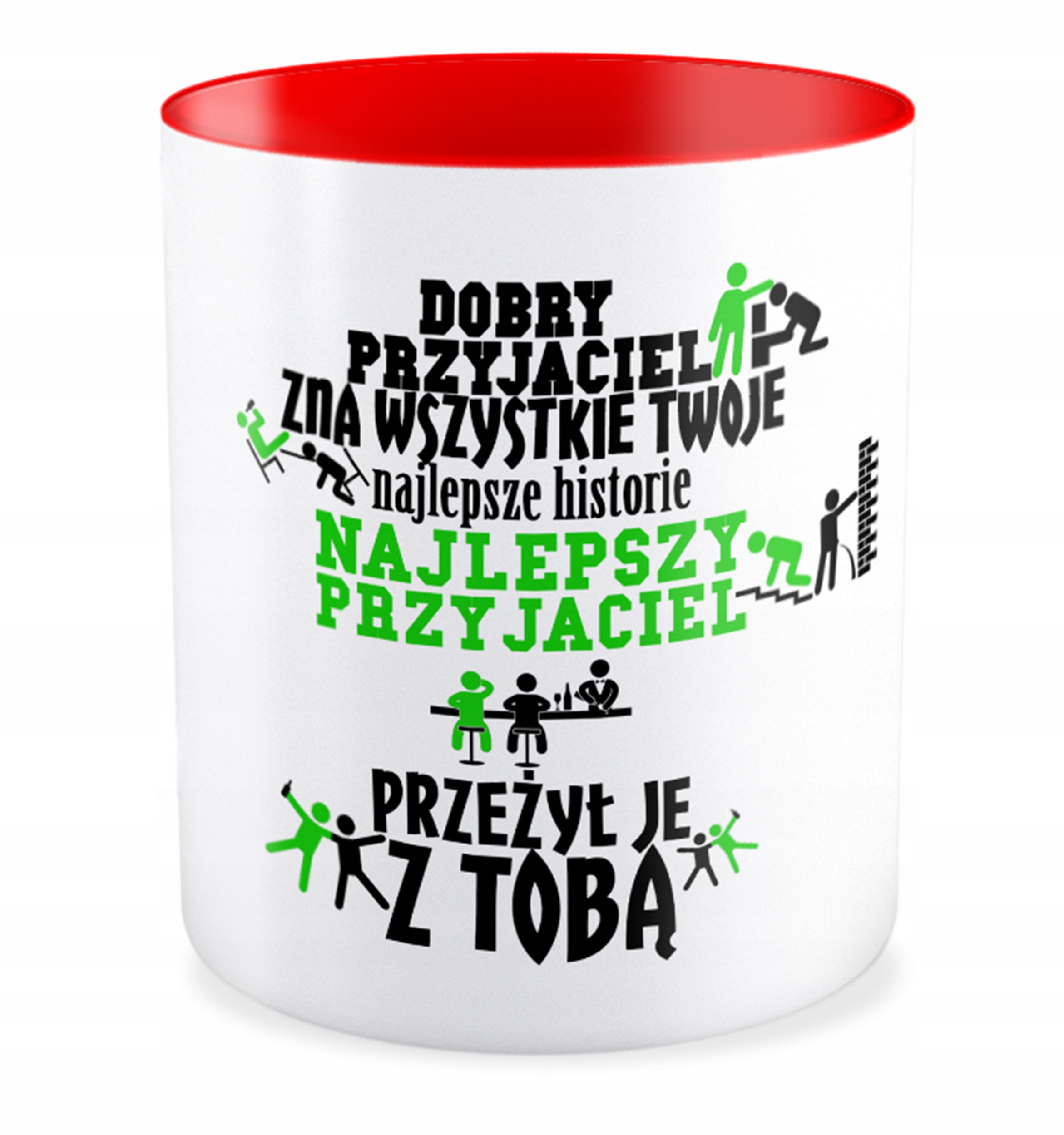 

Kubek czerwony Przyjaźń Przyjaciel Przyjaciółka
