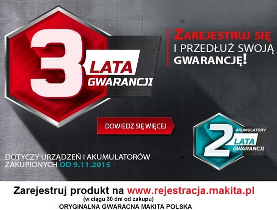 Pilarka tarczowa 2 x 18V Makita DRS780Z - KORPUS - Bardzo mocny model Informacje dodatkowe silnik bezszczotkowy