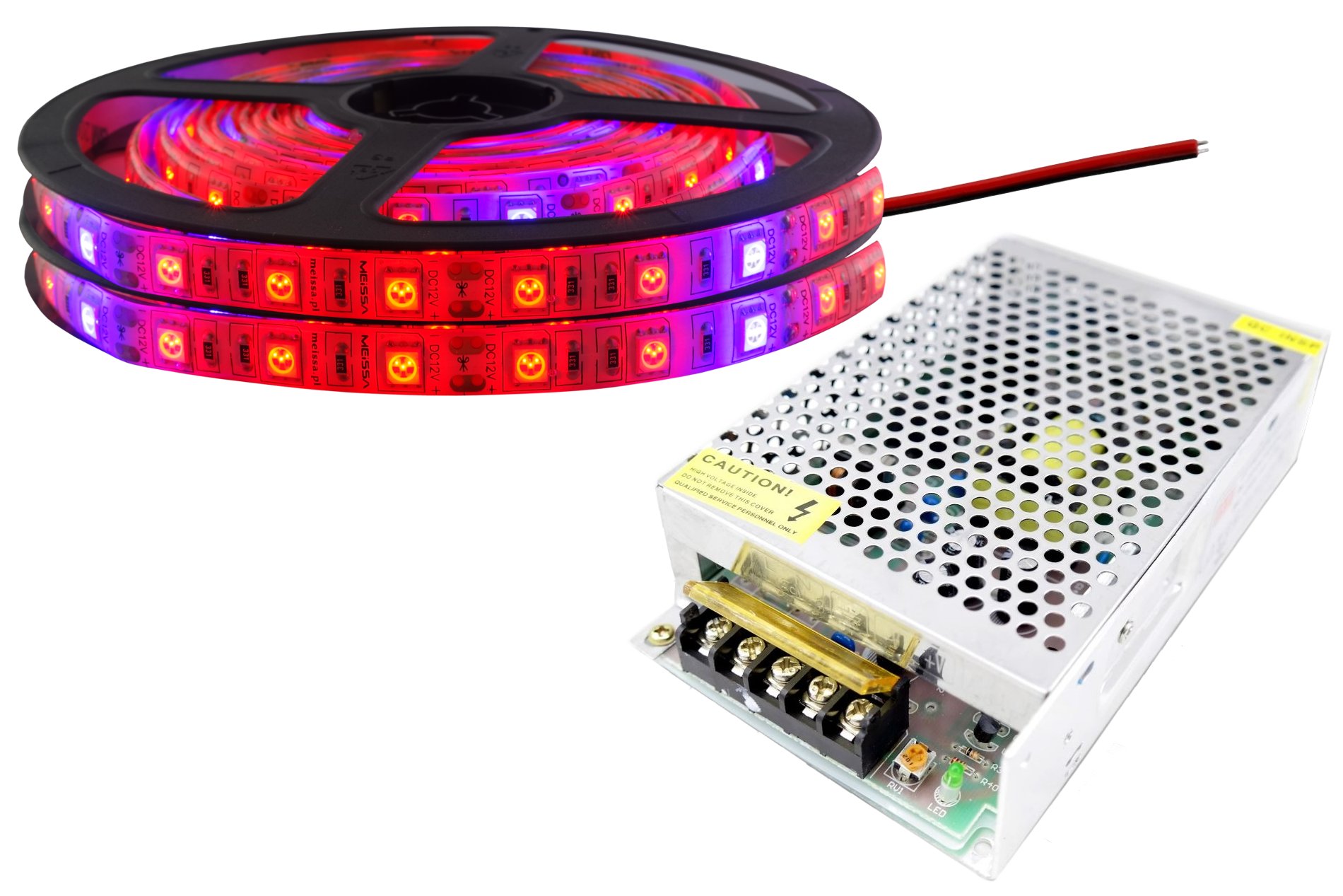 Set Led pásek 300 Grow IP65 pro růst rostlin 8 m