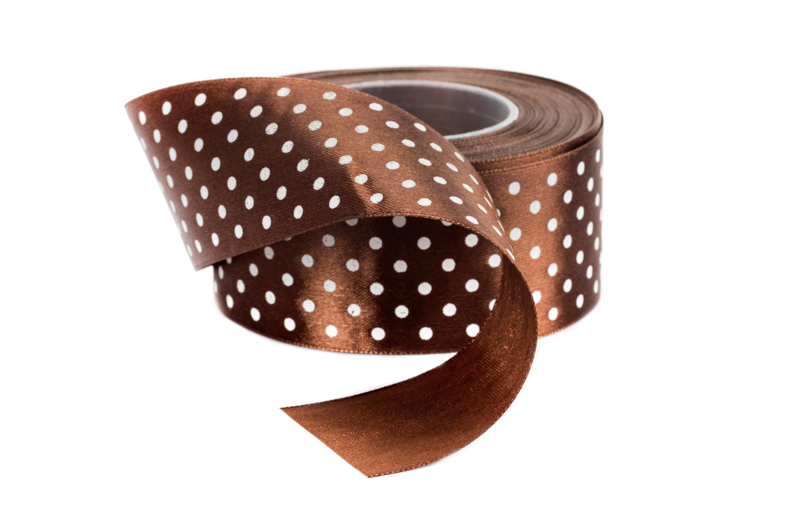 

Tasiemka Brązowa W Kropki Wstążka 38mm 135
