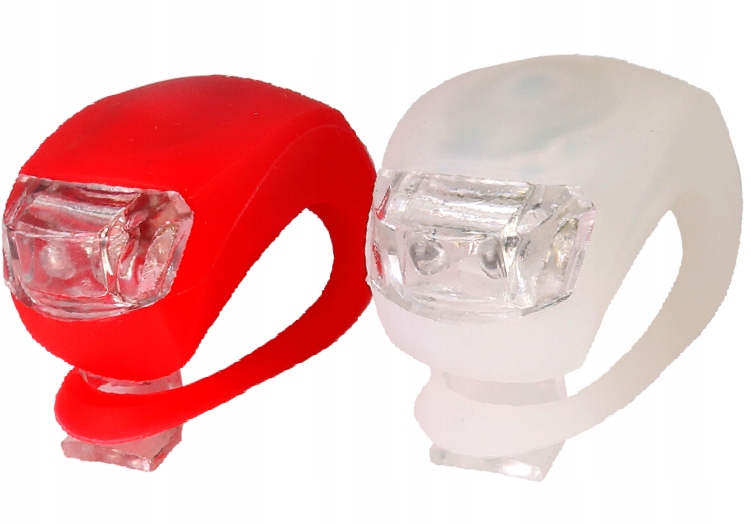 ŚWIATŁA ŚWIATEŁKA DO ROWERU 2 LED-2 SZT+BATERIE Rodzaj zestaw