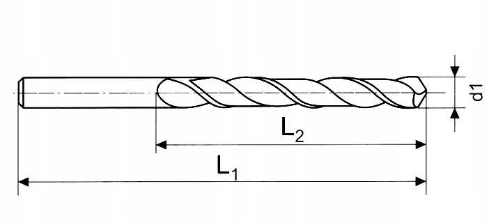 Wiertło kobaltowe do metalu HSSCo5% NWKa 2,5 mm Marka inna