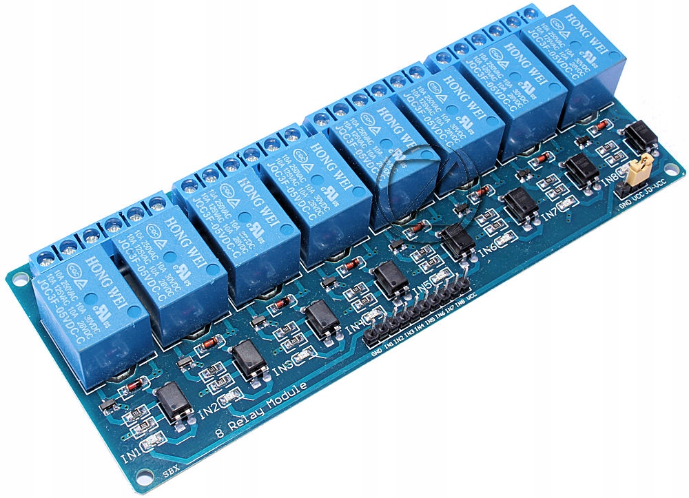 

Przekaźnik 8-KANAŁOWY Moduł 5V Avr Arduino Arm 10A