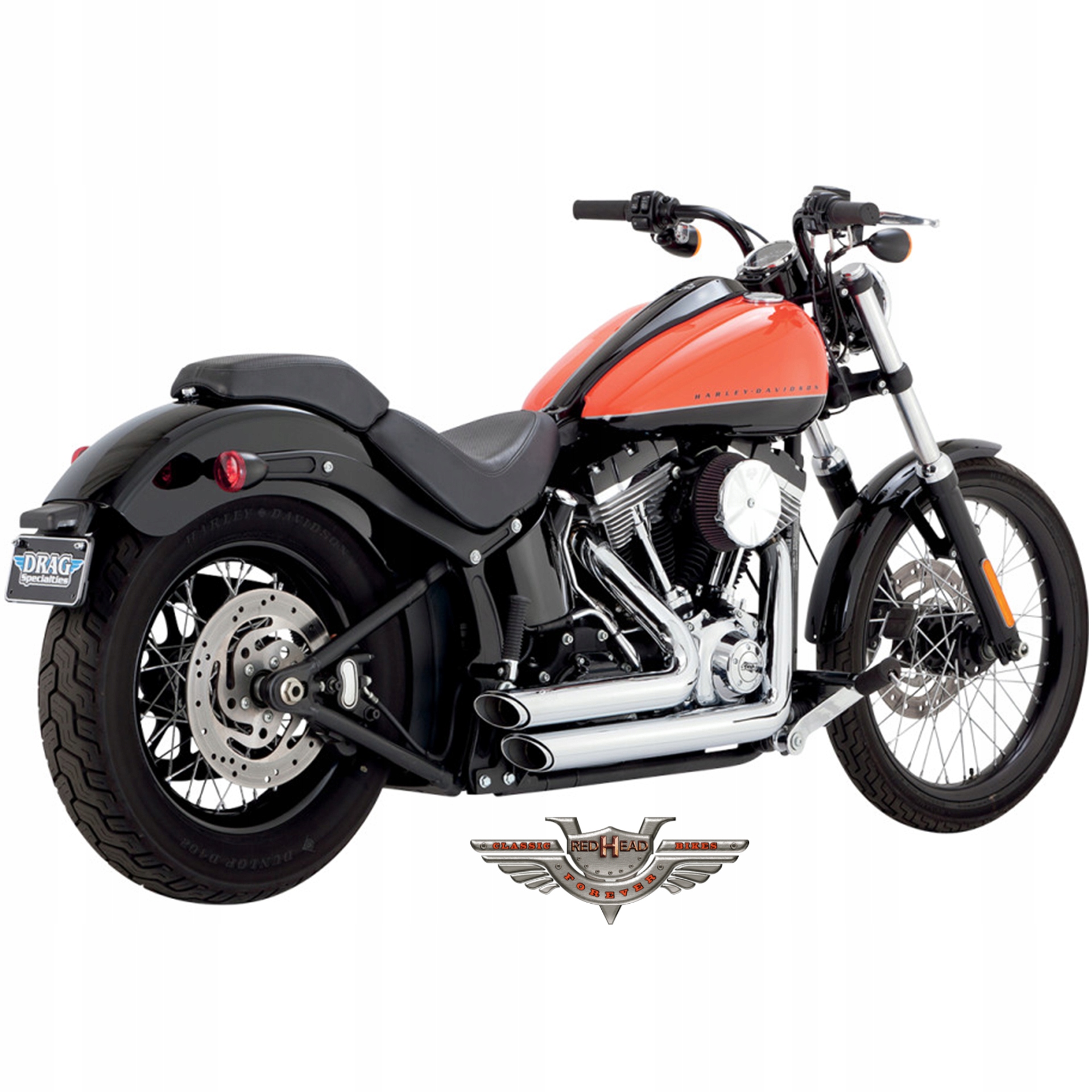 17225 - HARLEY SOFTAIL FAT BOY BLACKLINE ВЫХЛОП V & H