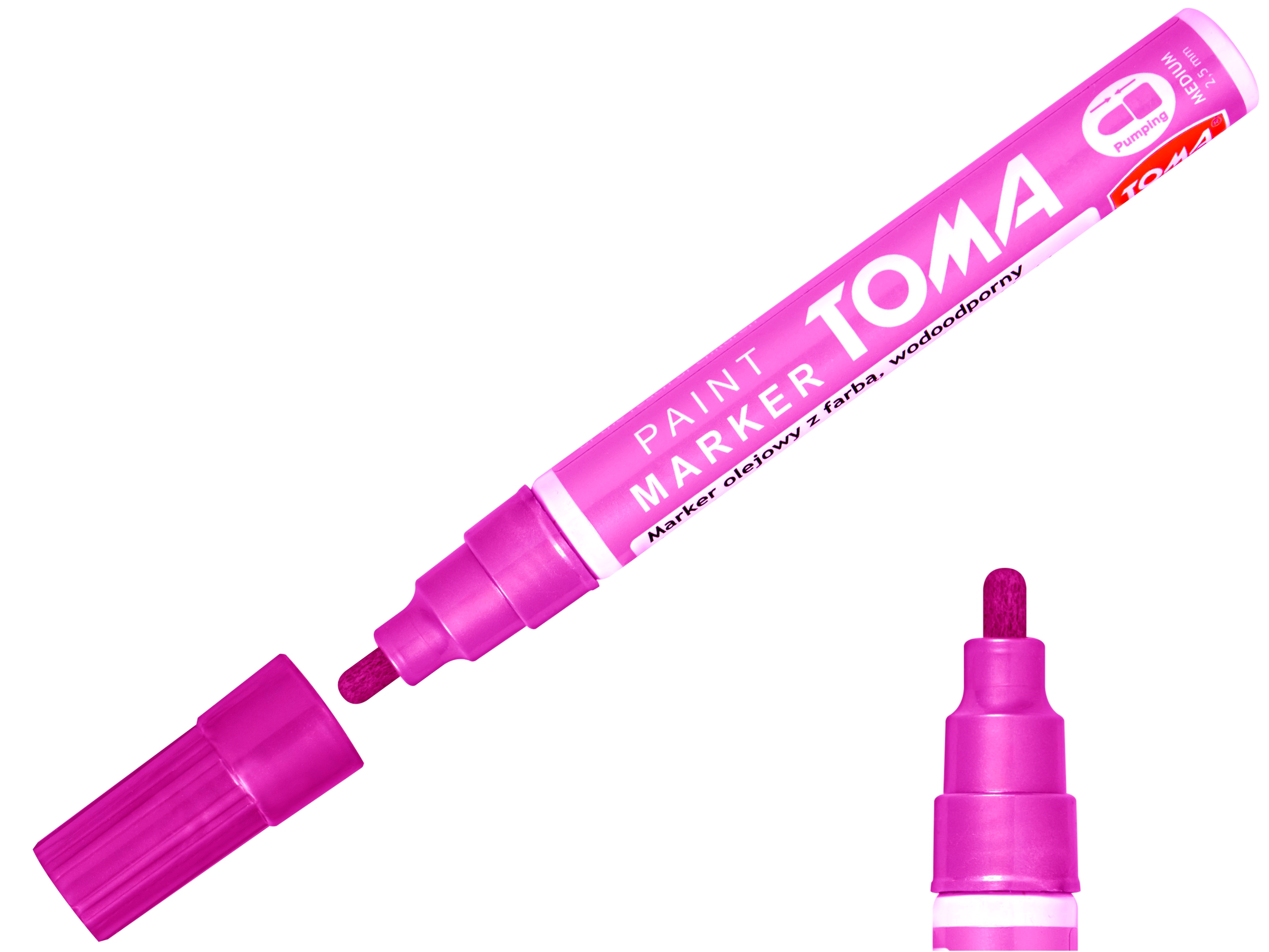 

Marker olejowy olejny Toma TO-440 2,5mm różowy