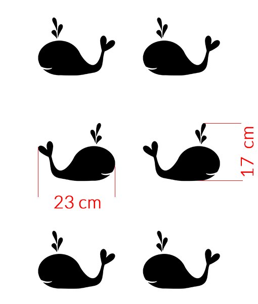 Whales - szablon malarski marynarski, wielorybki Bohater brak