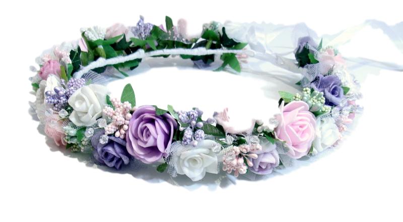 Květinový věnec pro svatební boho dívčí setkání