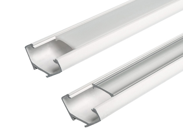 Profil LED NAROŻNY BIAŁY KĄTOWY Z KLOSZEM Do TAŚMY LED MONO RGB 2 METRY Typ profil do LED
