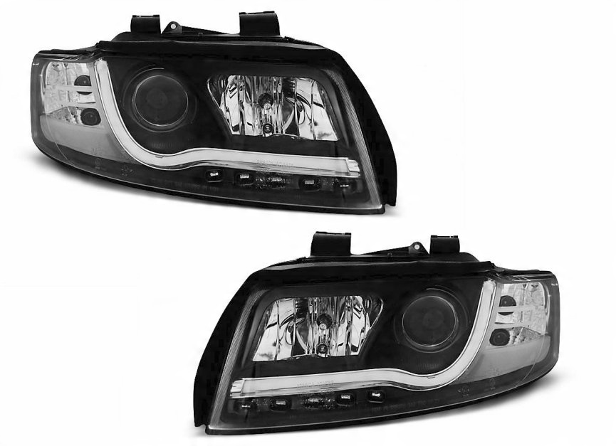 Lampy Przod Reflektor Audi A4 B6 Black Led Diodowe Pajeczno Allegro Pl