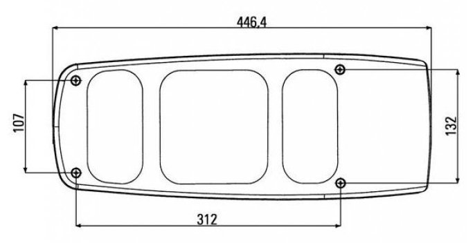 165660 - ФОНАРЬ ЗАДНИЙ ЛЕВЫЙ ХОББИ DETHLEFFS HYMMER KNAUS КЕМПЕР