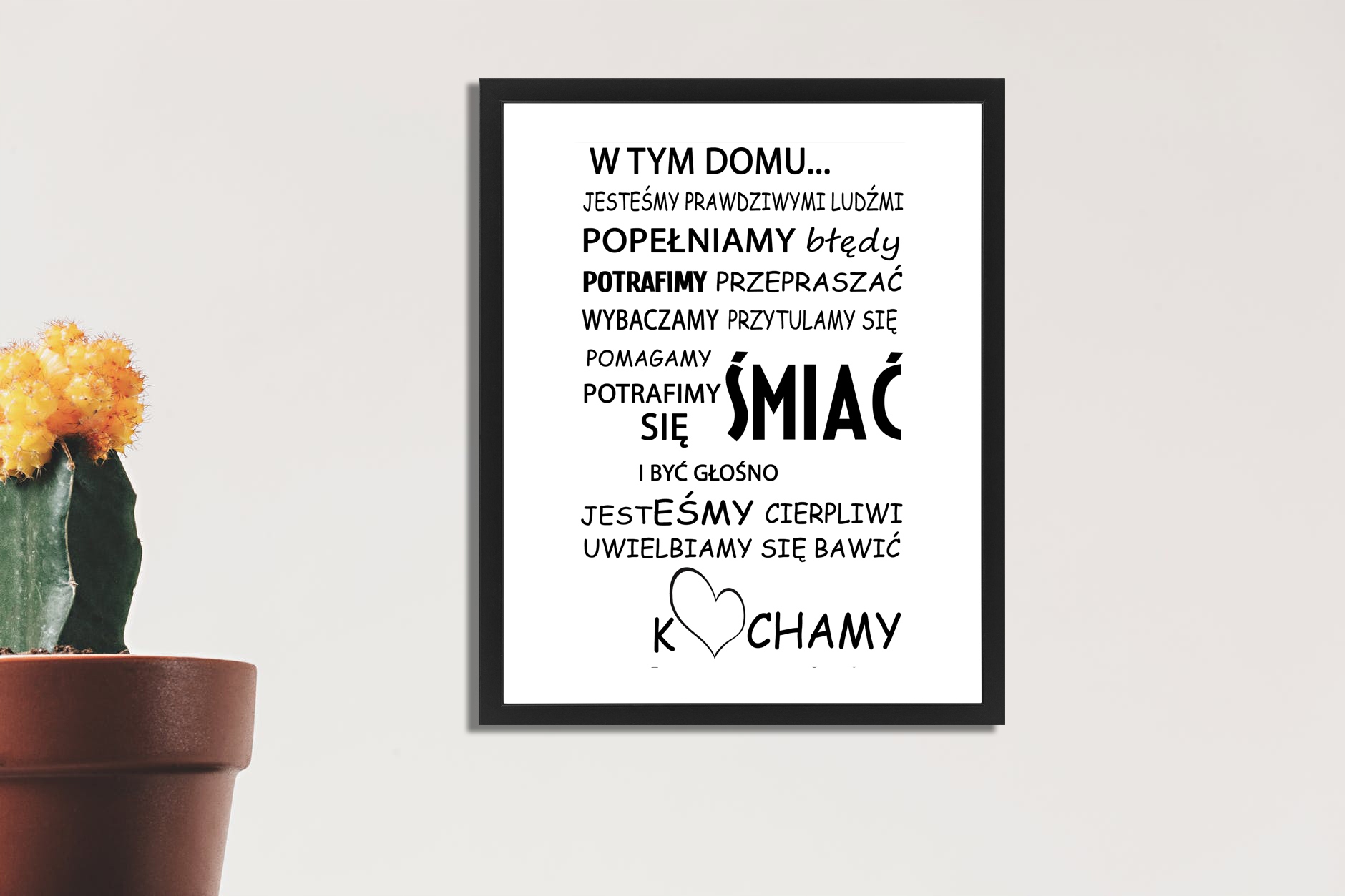 W tym domu Plakat Obrazek na ścianę 50x70cm 3XL Kod producenta p_339