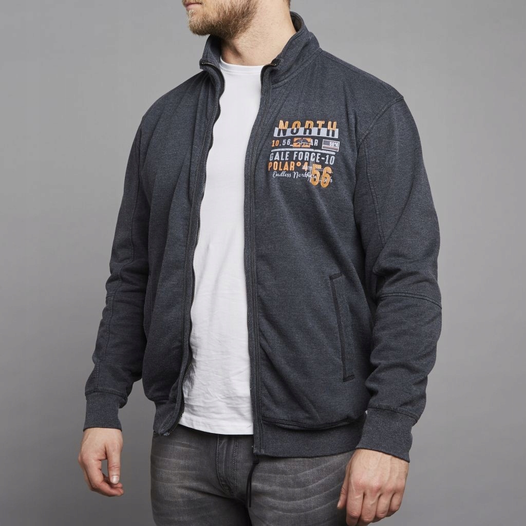 North 56°4 Velké Velikosti Rozepínací Mikina 3XL 142 cm