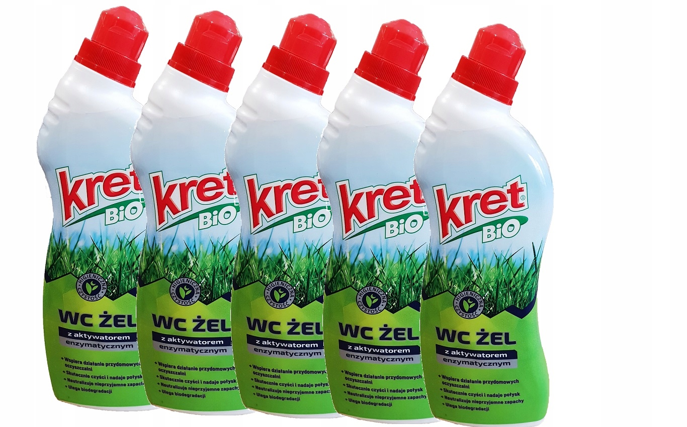 

5x Bio Kret Wc Żel 750 ml Ekologiczny żel