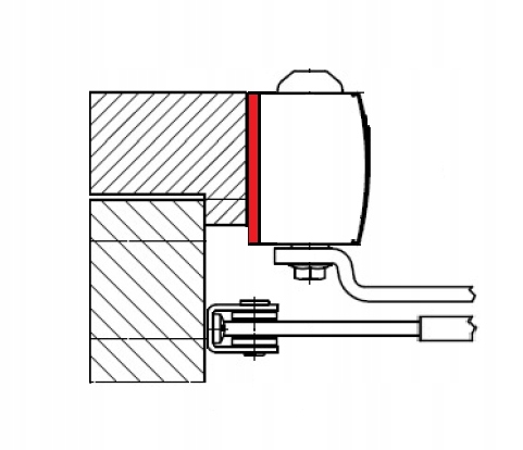 Płyta montażowa do samozamykaczy GEZE TS 1500 Marka Geze