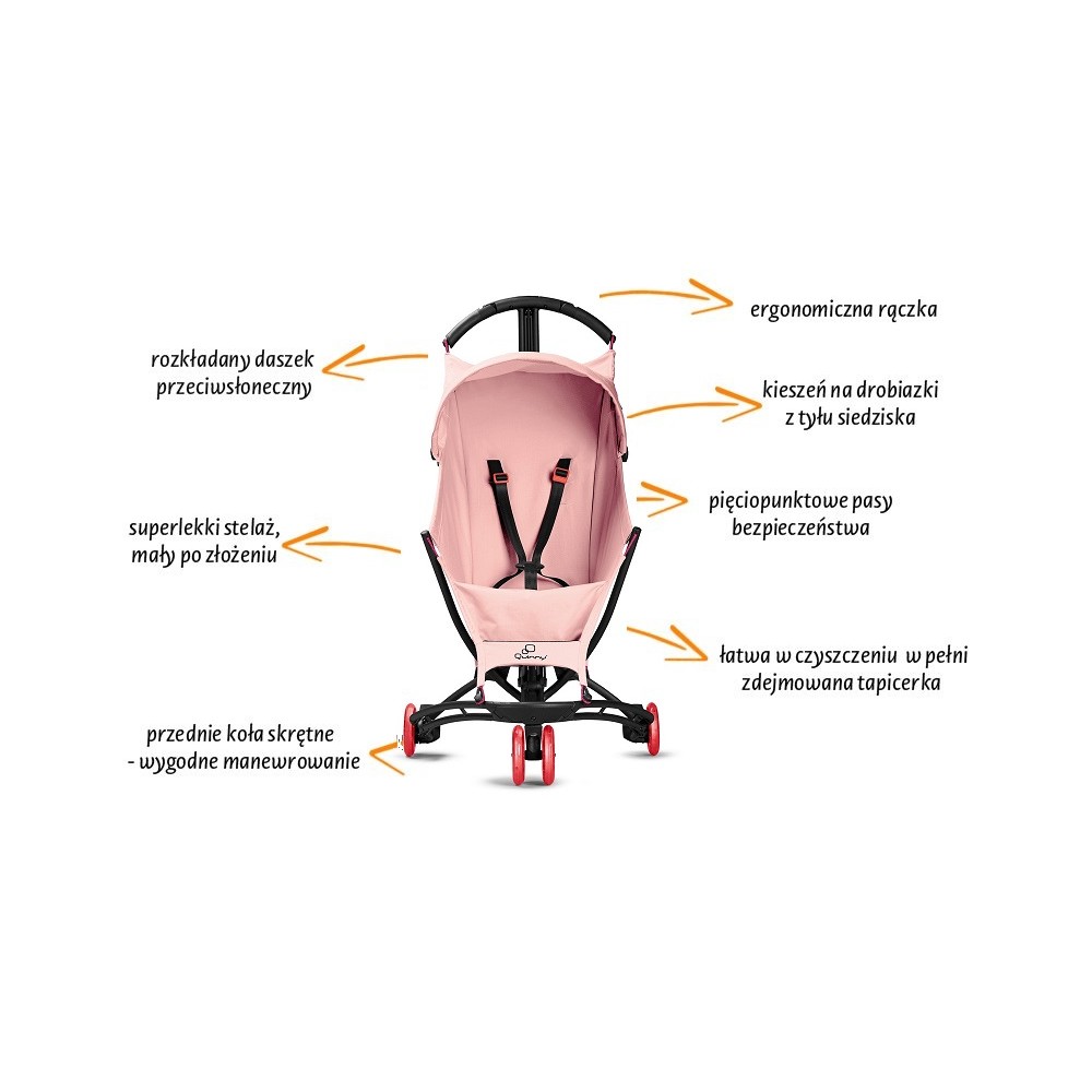 Quinny Yezz wózek spacerowy lekki tylko 4,8kg BP Stelaż Aluminiowy
