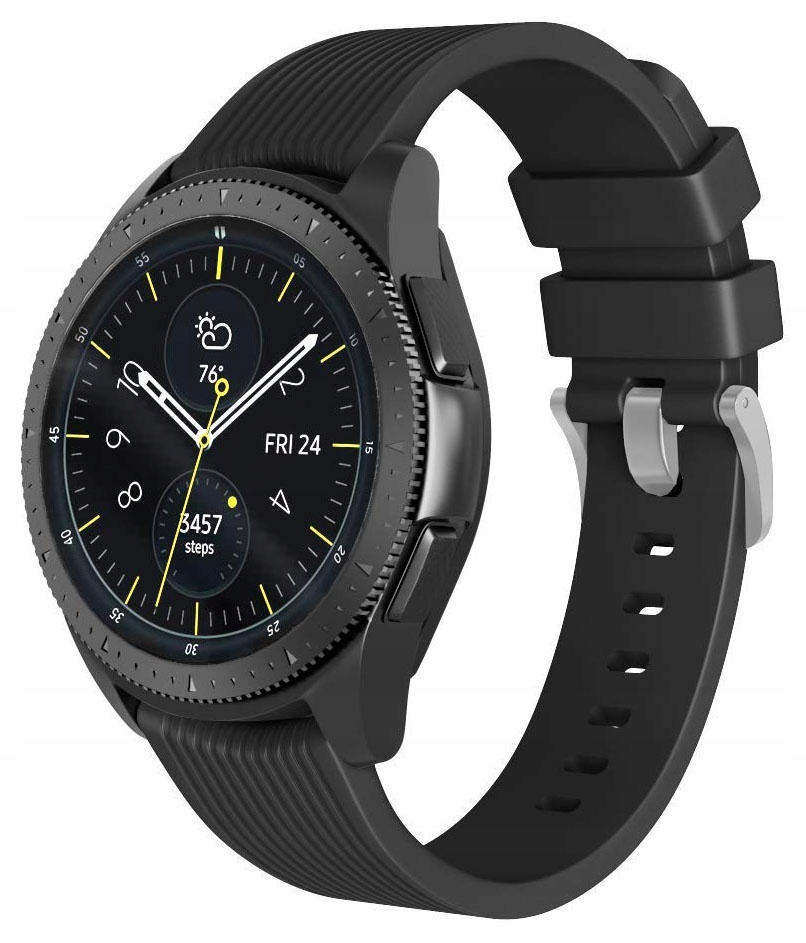 

Czarny silikonowy pasek Samsung Galaxy Watch 42mm