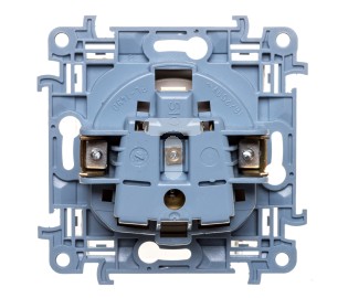 SIMON 10 GNIAZDO POJEDYNCZE Z BOLCEM Z/U BIAŁE Stan opakowania oryginalne
