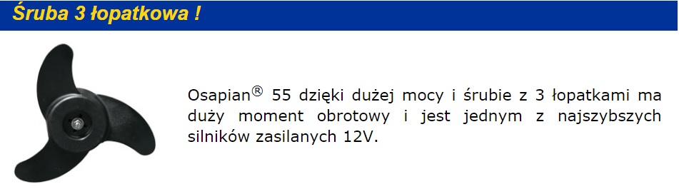 SILNIK elektryczny zaburtowy Haswing OSAPIAN 55 ! Biegi neutralny przedni wsteczny