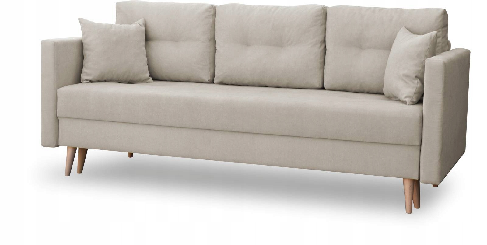 

Kanapa z funkcją spania sofa rozkładana Lahti Beż