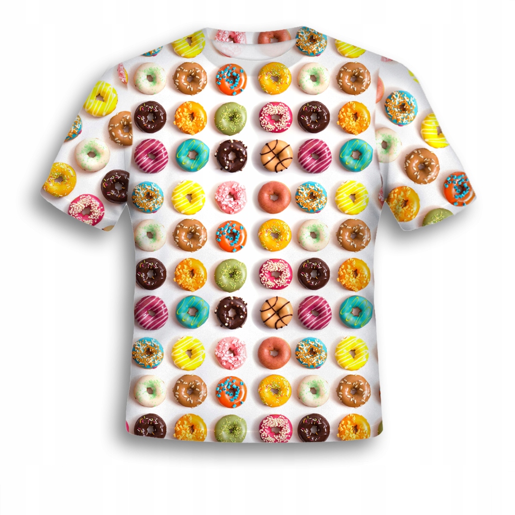 

Koszulka Fullprint T-shirt Ciastka S Młodzieżowa