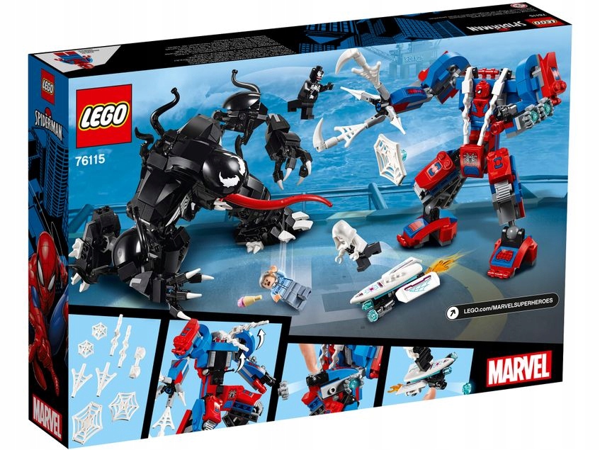 Lego 76115 @@@ SPIDER MECH vs VENOM @@@ Spiderman Marka LEGO