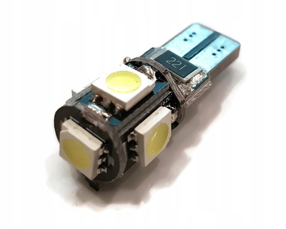 

Żarówka 5 Led Canbus Postojówka T10 W5W Premium
