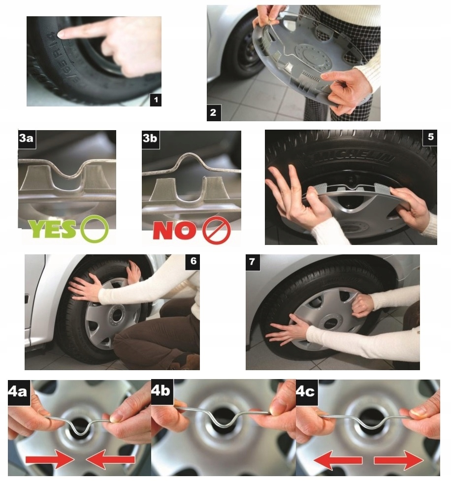KOLPAKI 16 do CITROEN opel FIAT toyota RENAULT vw Rim diameter 16