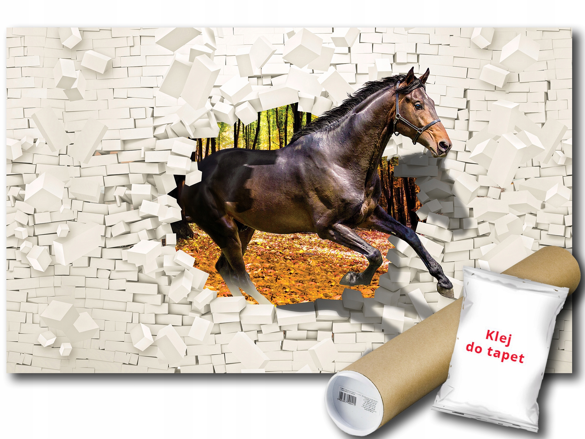 Fototapeta Kůň Stěna 3D 12B F3XL 416x254 F3138