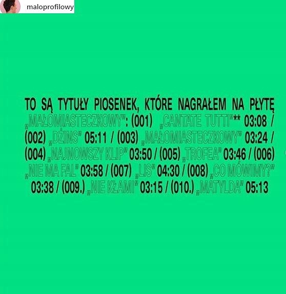 DAWID PODSIADŁO MAŁOMIASTECZKOWY 1 CD NA FALI 24 H Wykonawca Dawid Podsiadło