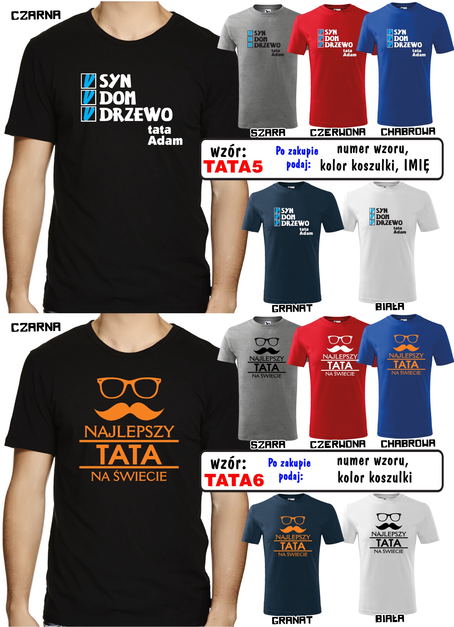 KOSZULKA dzień ojca DLA TATY SUPER PREZENT XXL Rozmiar XXL