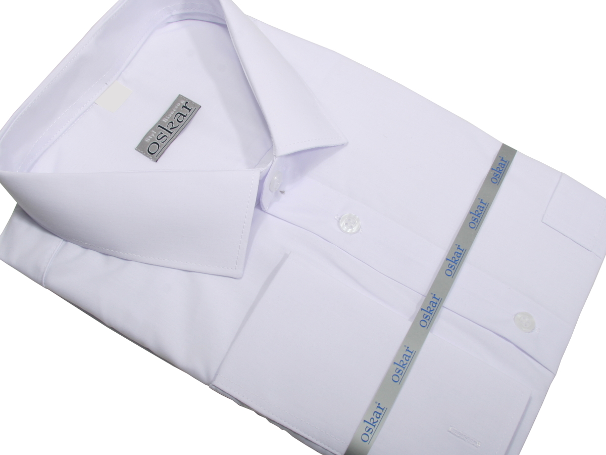 KOSZULA BIAŁA KLASYCZNA SPINKA/GUZIK 44 176-182 Rozmiar kołnierzyka 44