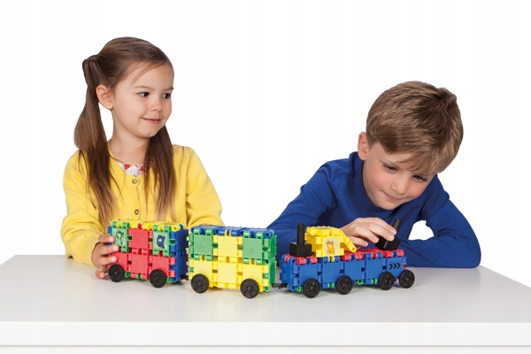 Klocki CLICS Belgia CA028 3-Trains Pociąg PROMOCJA Płeć Chłopcy Dziewczynki