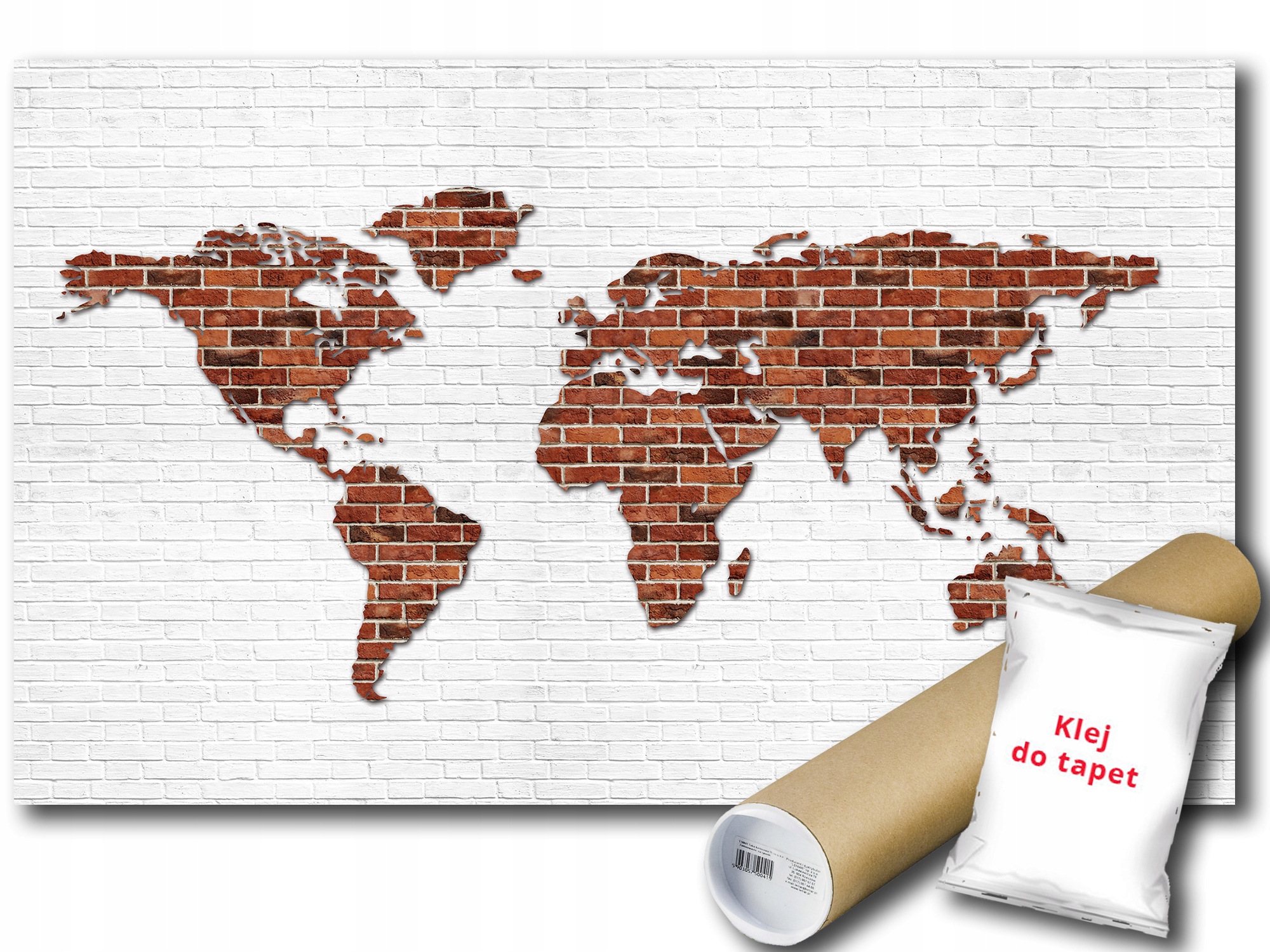Fototapeta Cihlová Mapa Mur 6G Fxl 208x146 F2853