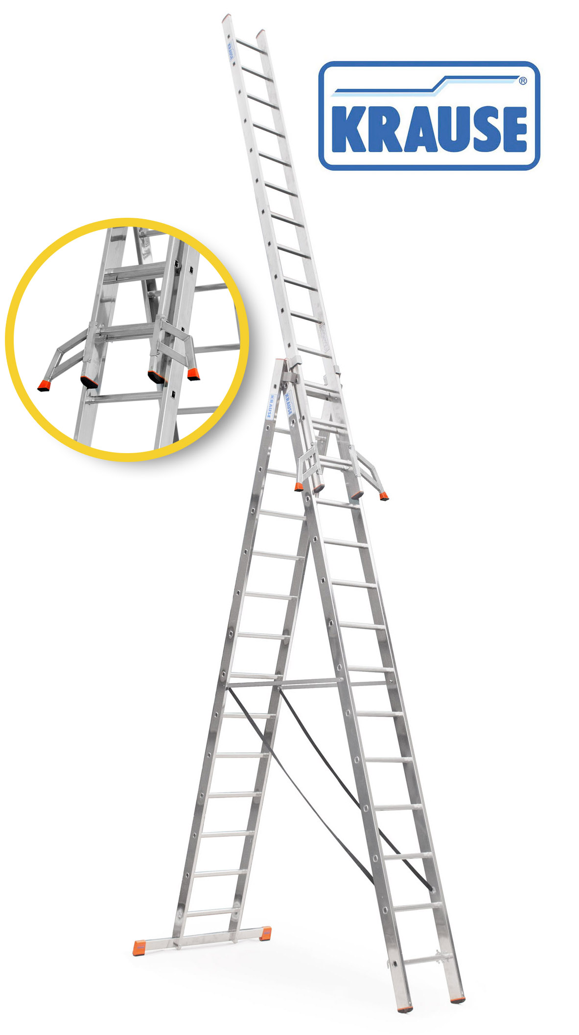 Drabina aluminiowa 3x14 KRAUSE PROFESSIONAL+TRIGON Marka Krause
