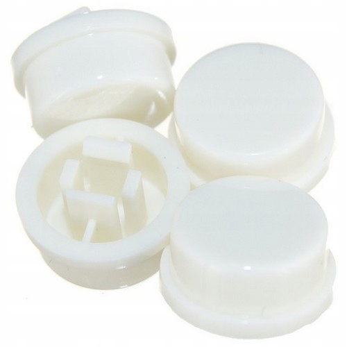 

Tact Switch 12x12 nakładka klawisz biała 4szt.