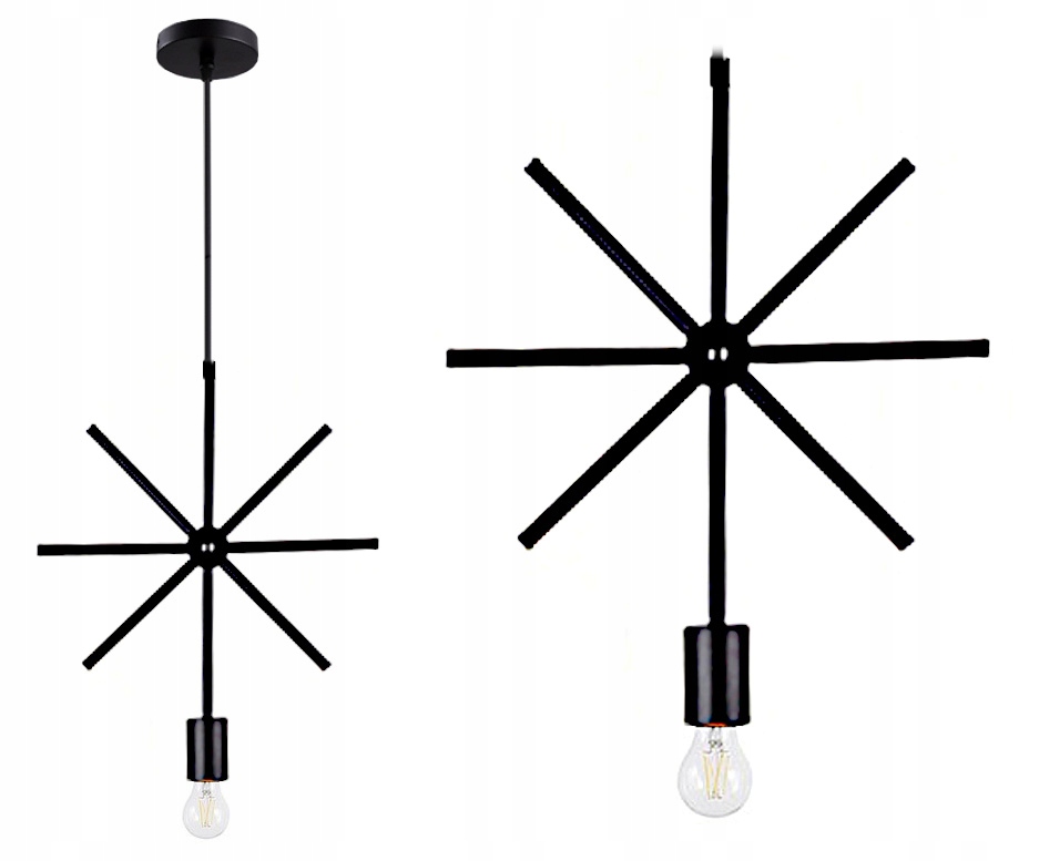 

Lampa Sufitowa Wisząca Loft Industrial Edison E27