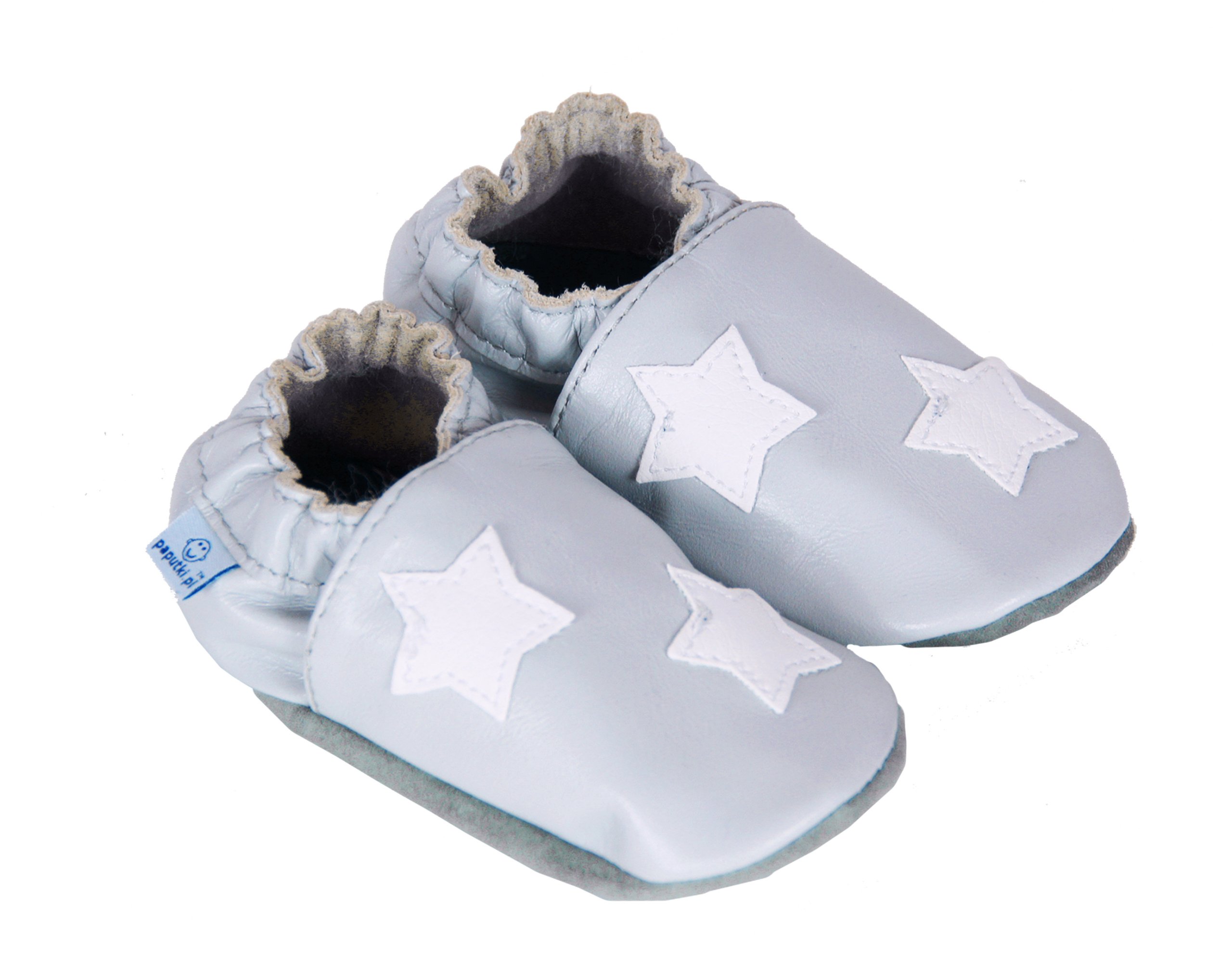 

Paputki Skórzane Kapcie L 18-24m Skóra Natur 23 24