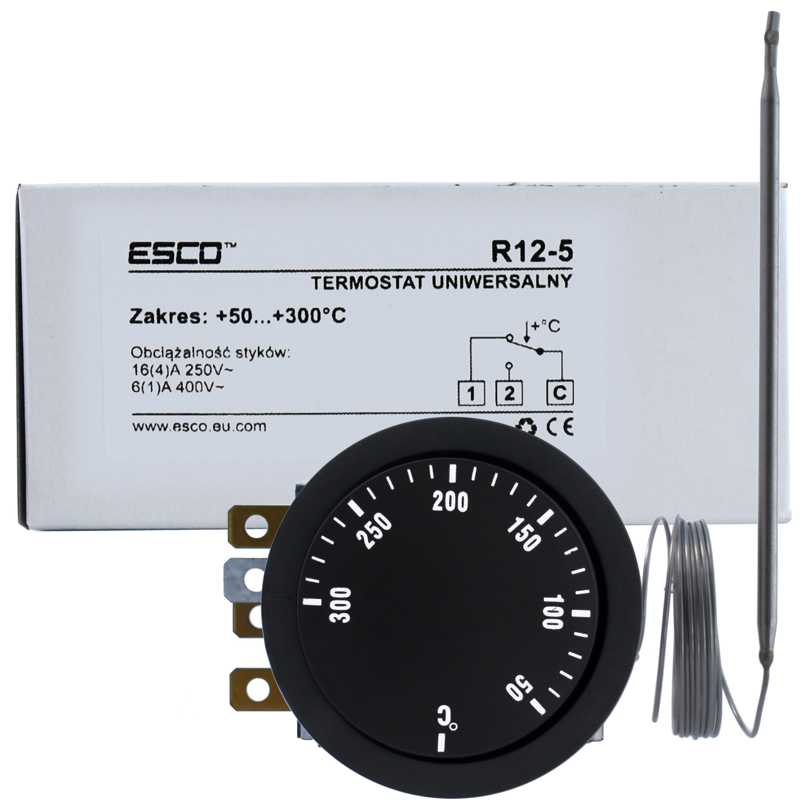 TERMOSTAT grilla opiekacza podgrzewacza 50..300C Marka Esco