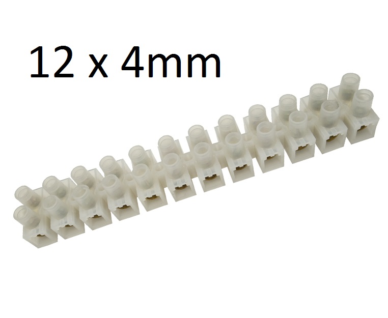 2 x LISTWA zaciskowa złączka 12 torowa 4mm kostka