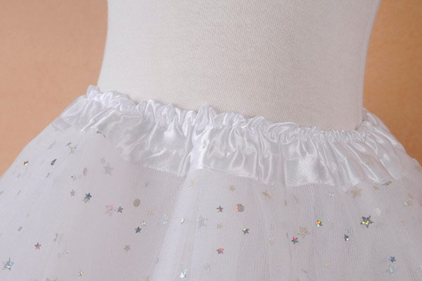 SPÓDNICZKA TIULOWA TUTU RÓŻ RÓŻOWA GWIAZDKI 40 cm Rozmiar (new) 134 (129 - 134 cm)