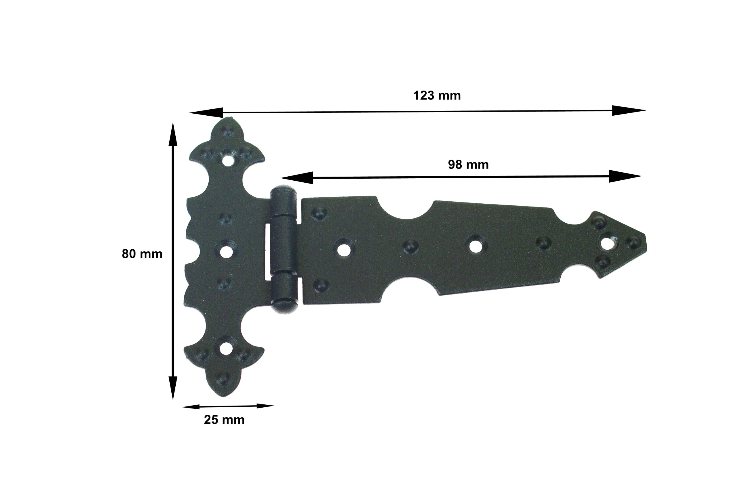 

Zawias Meblowy Ozdobny Łamany Długi Czarny 78x123