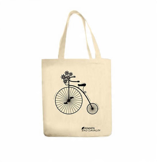 

Eko Bag torba bawełniana ekologiczna Nadruk Rower