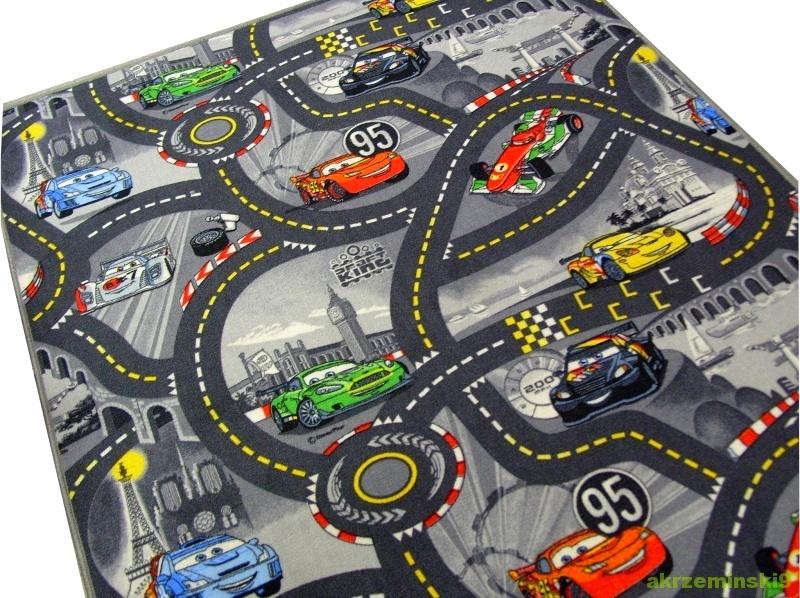 DYWAN DISNEY CARS ULICE MIASTO 200x150 AUTA SZARE Kod producenta Disney Cars szar