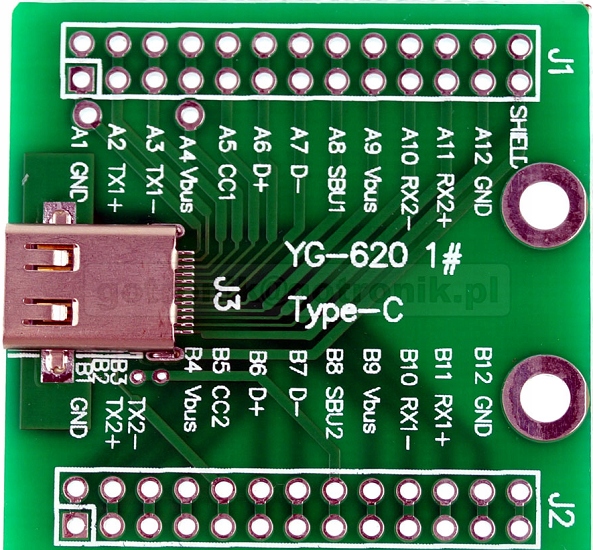 

Płytka drukowana z gniazdem Usb 3.1 typ C__BTE-723