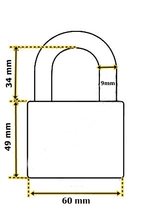 KŁÓDKA MOSIĘŻNA 60 GWARDIA SECURITY SOLIDNA EAN (GTIN) 5907630172617